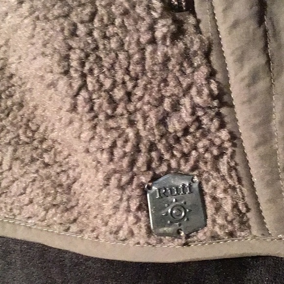 Ruff Hewn light weight jacket multi-fabric dark gray interior pockets M - Picture 2 of 7